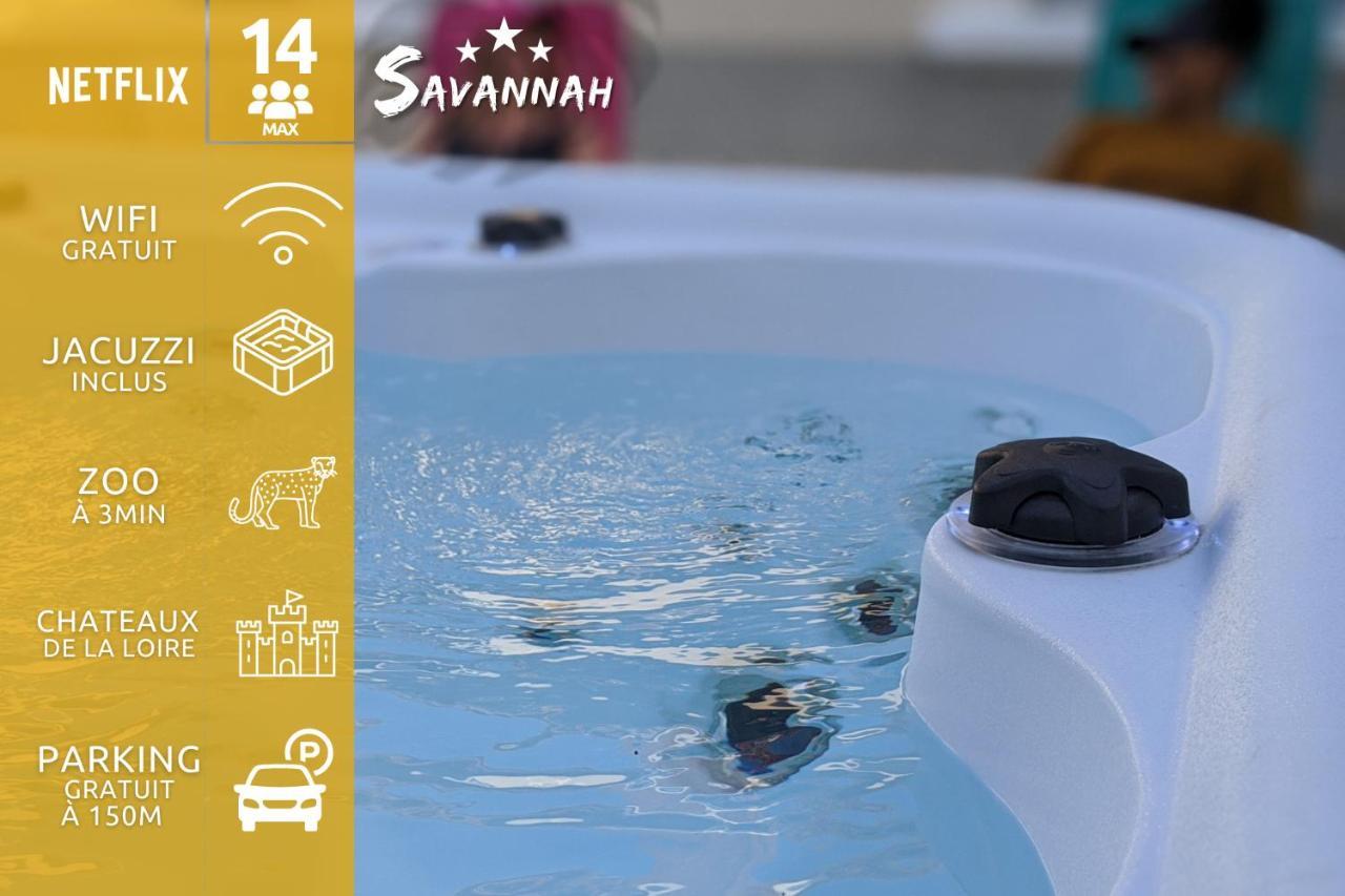 "Le Savannah" - Jacuzzi - A 3Min Du Zoo De Beauval Saint-Aignan  Dış mekan fotoğraf